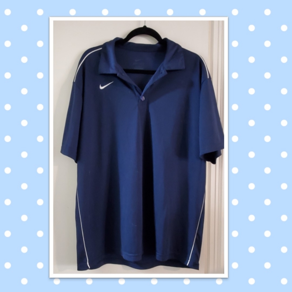 Nike Navy Dri-Fit Polo Shirt